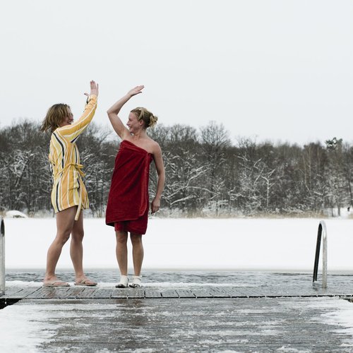 For the Really Brave - A Winter Swim After Sauna - Sweden Tour Packages from India