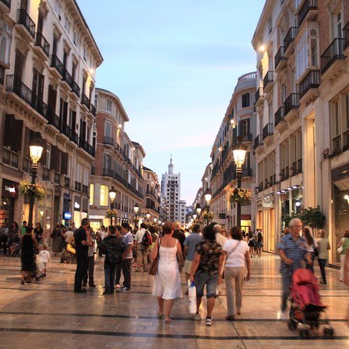 Larios Street, The Main Street of Malaga - Spain and Portugal Tours Packages