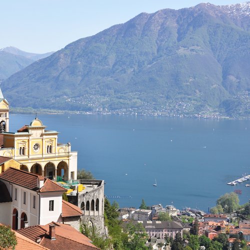 Medieval Monastery on the Rock Overlook Lake Maggiore, Switzerland - Italy Package Tour from India