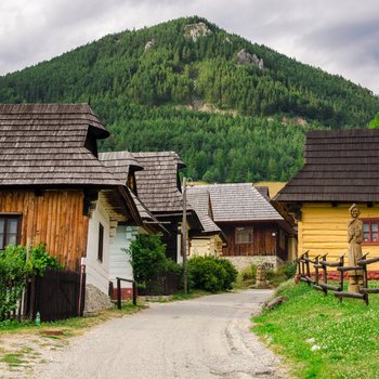 village of folk architecture  slovakia