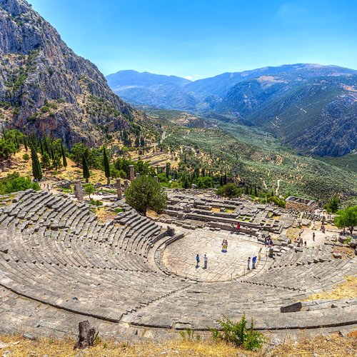 Ancient Theater in Delphi - Greece Vacation Packages from India