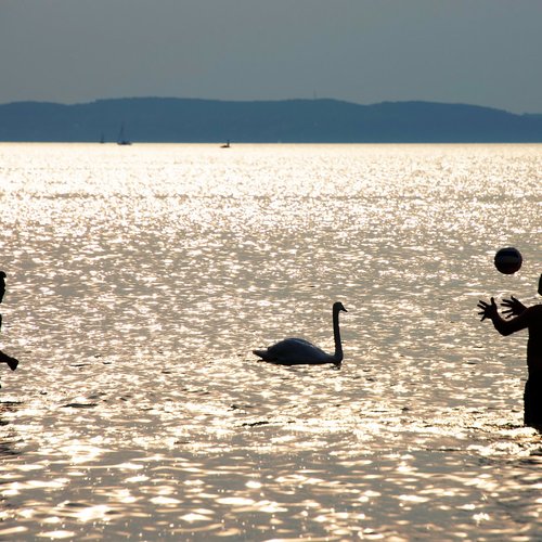 balaton lake relaxation, hungary