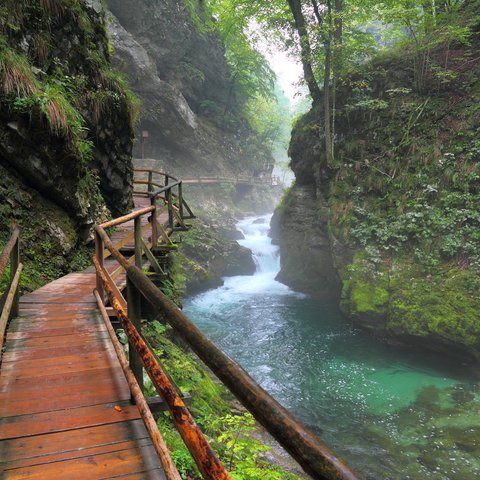 canyon vintgar, triglav - slovenia