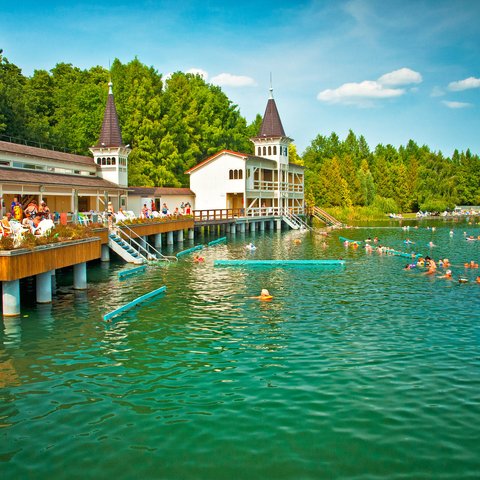 dip in the heviz baths 