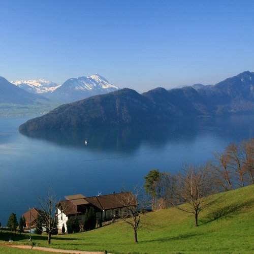 geneva lake view from mount.rigi(header) -  Europe Holiday Packages from India