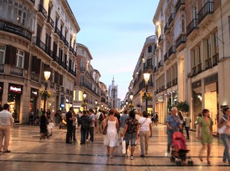 Larios Street, The Main Street of Malaga - Spain and Portugal Tours Packages