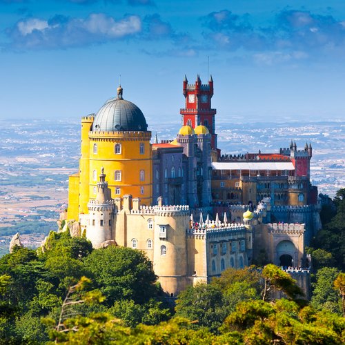 pena national palace in sintra, portugal 