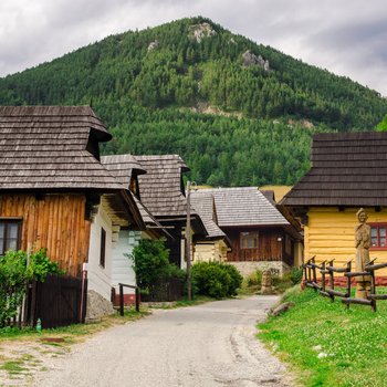 village of folk architecture  slovakia