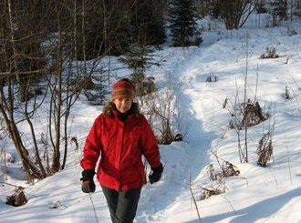 winter walk in latvia